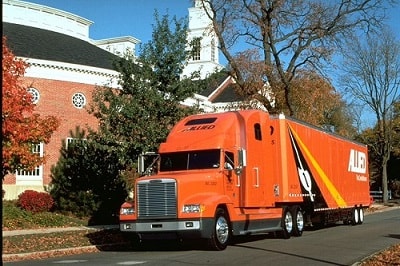 bayshore allied moving truck parked in street